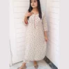 Untitled-2-05 Cream Floral Striped Printed 2-Piece Suit