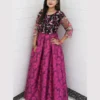 Untitled-2-34 Elegant Black Pink Embroidered Festive Kurti Lehenga For Women