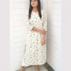 Off White Floral Printed 2 Piece Lawn Set For Women Elegant Off White Floral Printed 2 Piece Lawn Set For Women
