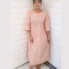 Peach Floral Printed 2 Piece Lawn Suit For Women Elegant Peach Floral Printed 2 Piece Lawn Suit For Women