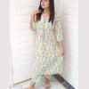 Off White Multi Floral Printed Lawn Suit For Women Elegant Off White Multi Floral Printed Lawn Suit For Women
