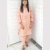 Untitled-3-35 Peach Floral Printed 2-Piece Lawn Suit