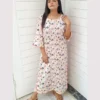 Soft Pink Floral Printed 2 Piece Lawn Suit For Women Pastel Multi Floral Printed Lawn Suit