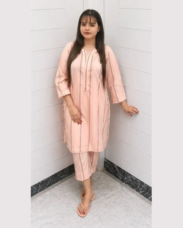 Blush Pink Printed Lawn Suit For Women Elegant Blush Pink Printed Lawn Suit For Women