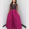 Untitled-4-15 Black Pink Embroidered Kurti Lehenga
