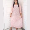 Soft Pink Floral Printed 2 Piece Lawn Suit For Women Elegant Soft Pink Floral Printed 2 Piece Lawn Suit For Women